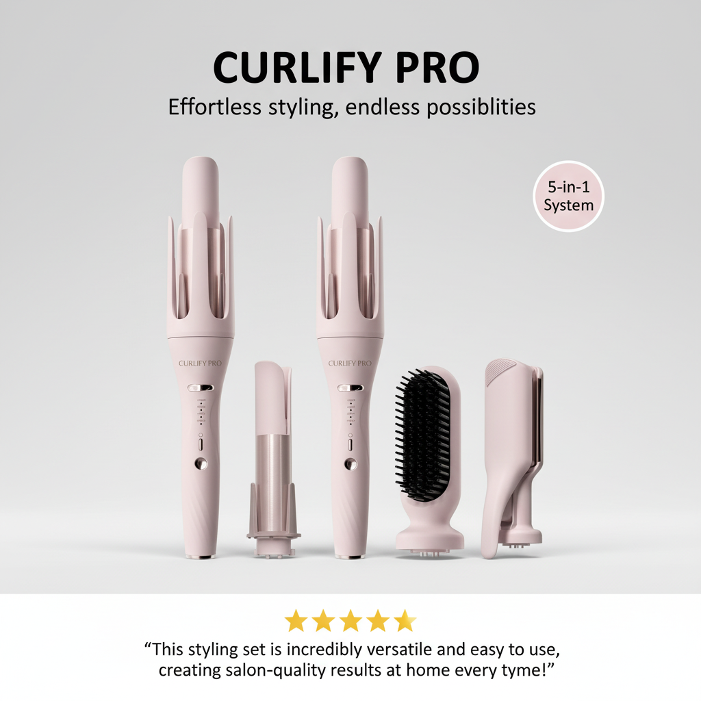 Curlify Pro – 5-in-1 Automatic Hair Curler